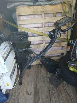 Exercise bicycle fitness workout equipment bike with additional built in expanders $40