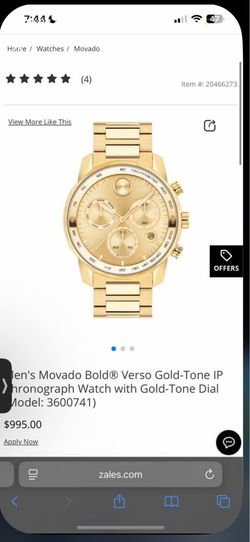 movado watch like new