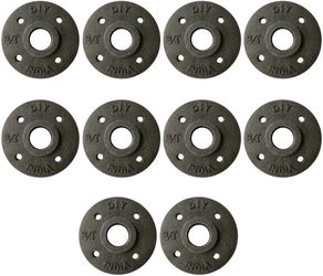 3/4" Black Iron Floor Flange - 10 Pack – Industrial Pipe Fittings