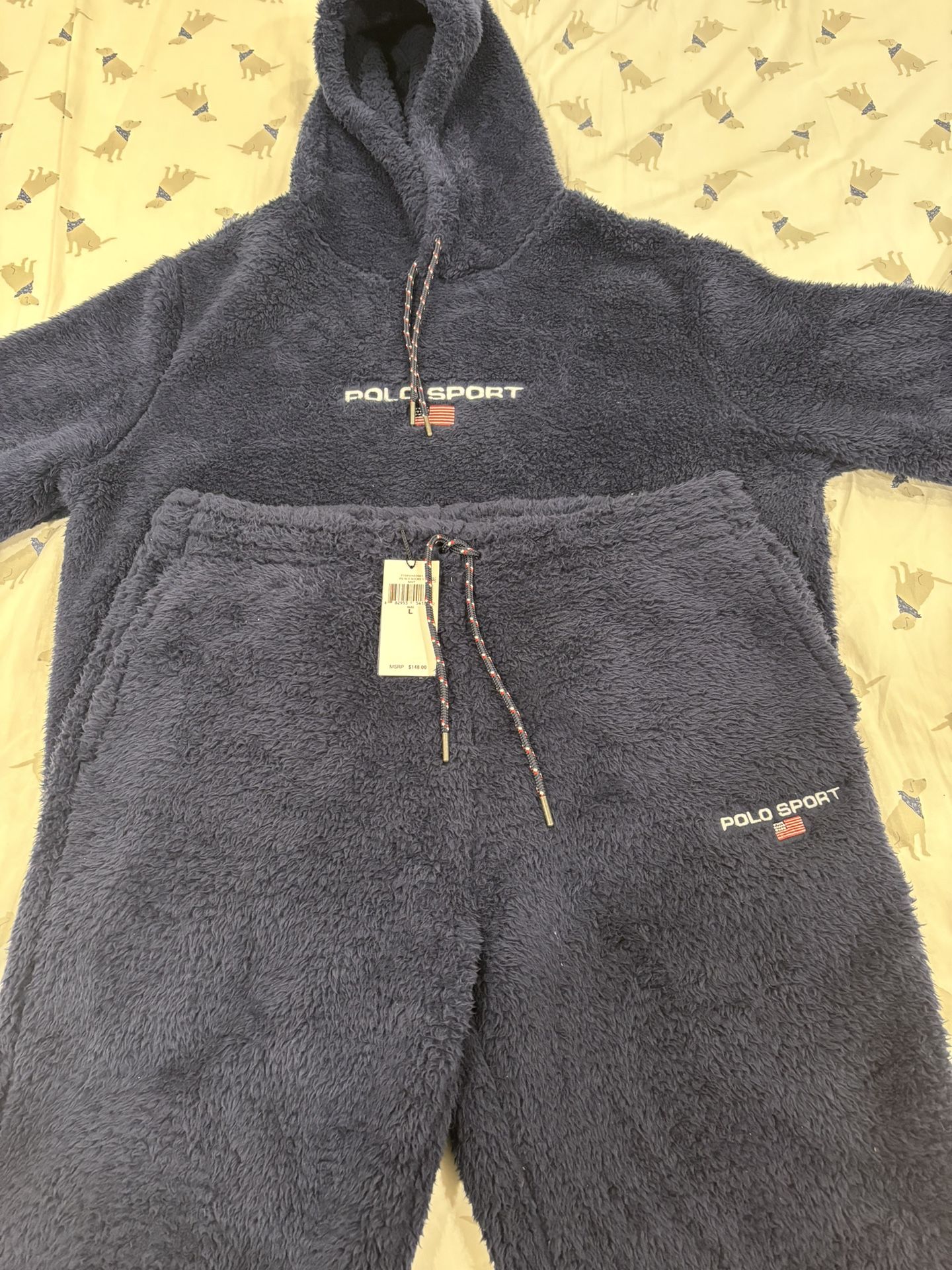 Polo sport Curly Fleece Hoodie+sweatpants