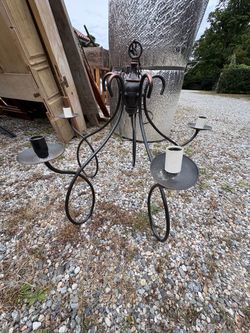 Wrought Iron Candelabra Chandelier