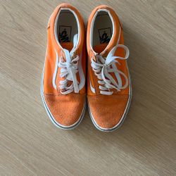 Vintage Orange Vans Old Skool