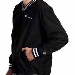 Good Condition 
Champion Men's Pullover Jacket V-Neck Scout Black Size Xl


