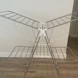 Foldable Stainless Steel Clothes Drying Rack – Excellent Condition