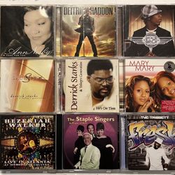 Lot of 9 Christian Gospel Music CDs
