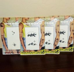 Inkbox Temporary Tattoo Packs – Lot of 4