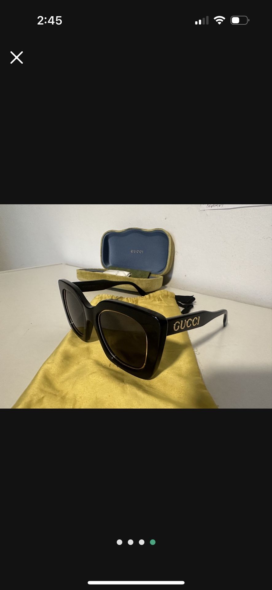 Gucci Sunglasses Black Cat Eyes (Need Gone Best Offer)