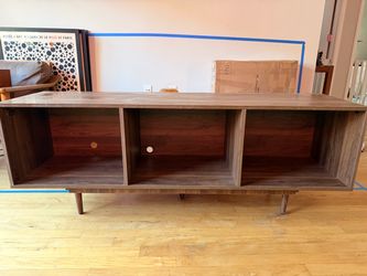 Mid-Century Modern Wood TV Stand Console