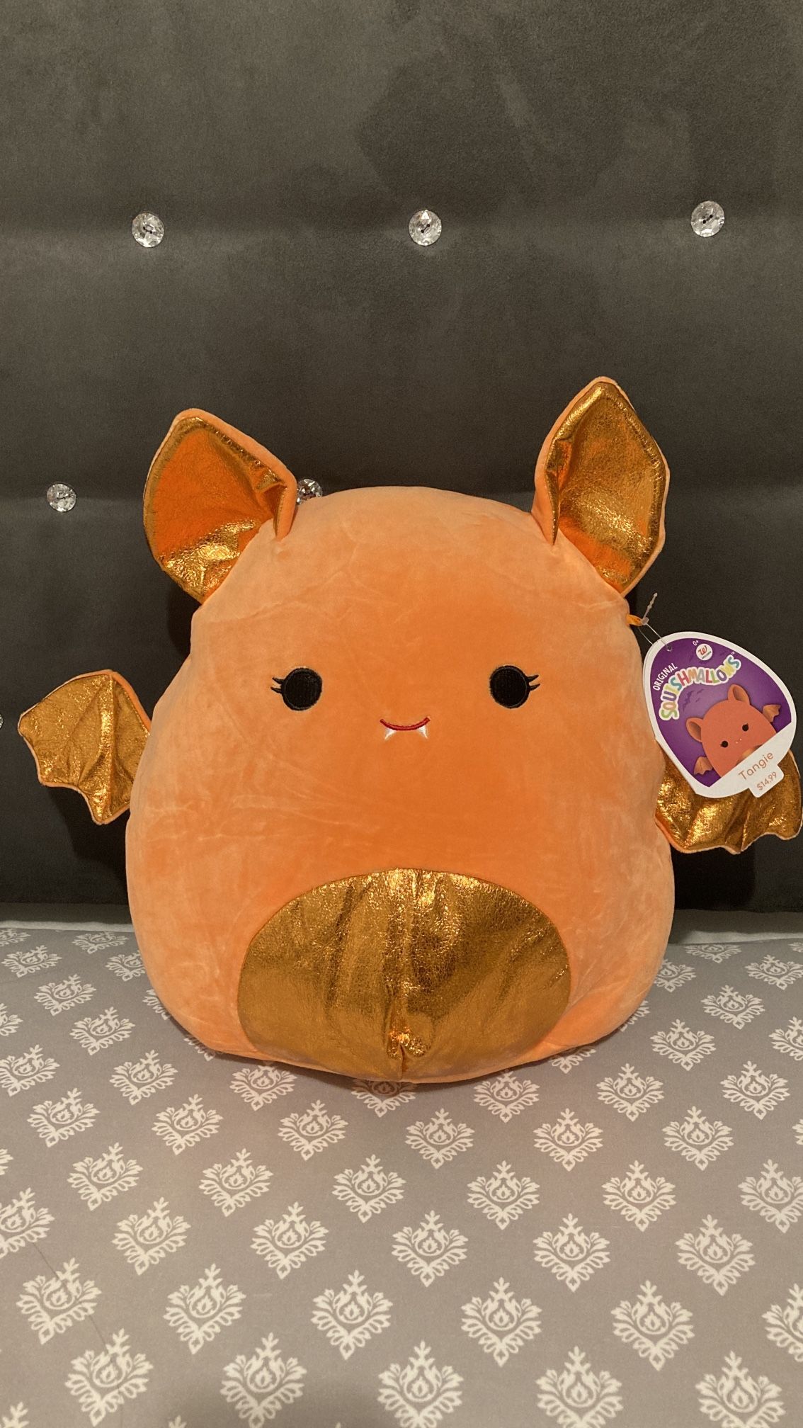 NWT Squishmallow Tangie Halloween 2021 Orange Bat