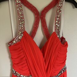 Beautiful Coral Prom Dress