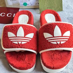 Gucci x Adidas Slides Size 40 
