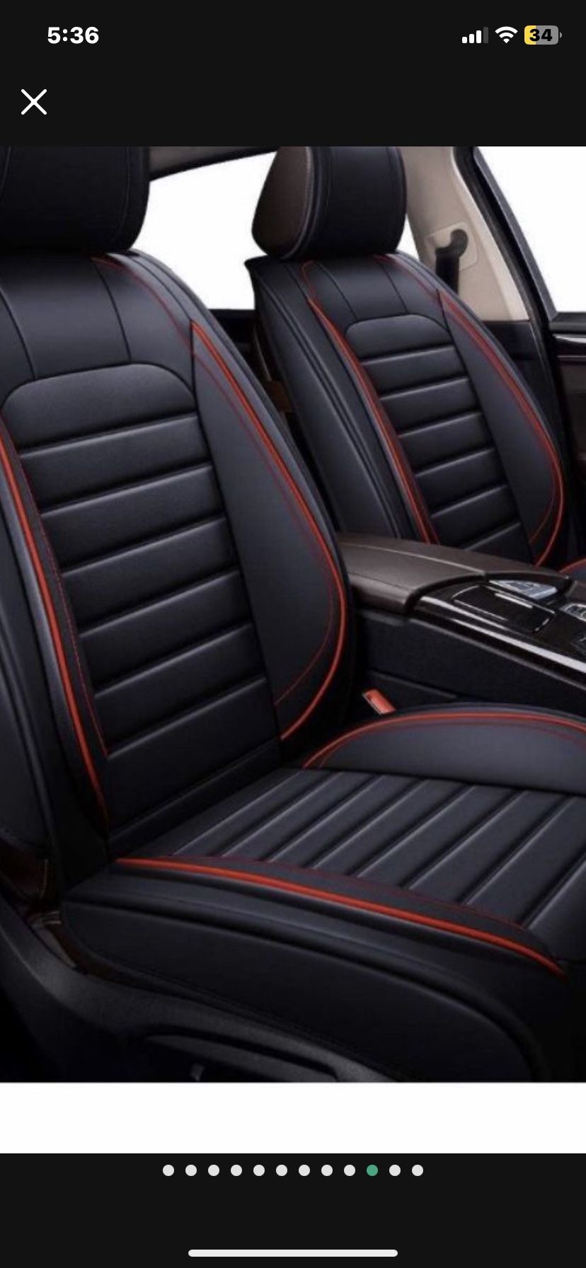 PREMIUM LUX LEATHERETTE SEAT COVERS ALL COLORS ALL SIZES $40-$50-$60/CUBRE ASIENTOS PIEL SINTETICO TODAS MEDIDAS