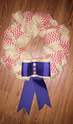 Fourth of July wreath