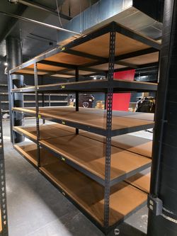 Industrial Racks 72 in W x 36 in D Used Heavy Duty 5 Tier Storage Shelving Stronger Than Homedepot Lowes And Costco Delivery Available