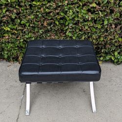 Aron Living Pavilion 32" Real Leather & Stainless Steel Stool