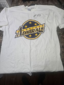 Norfolk Admirals Signed T-Shirt Shawn Thornton