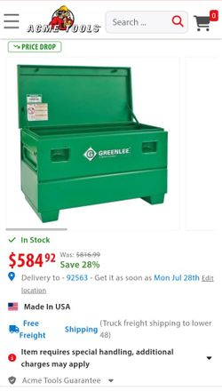 JOBOX, KNAACK, GREENLEE TOOL BOX