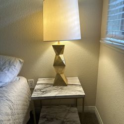 Marble FauX End Tables/nightstand 