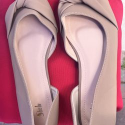 Pointy Toe Front Knot Flats