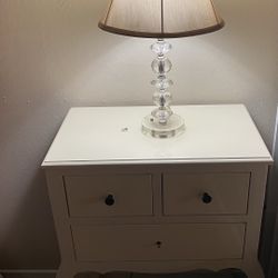 Vintage Night Stand & Lamp