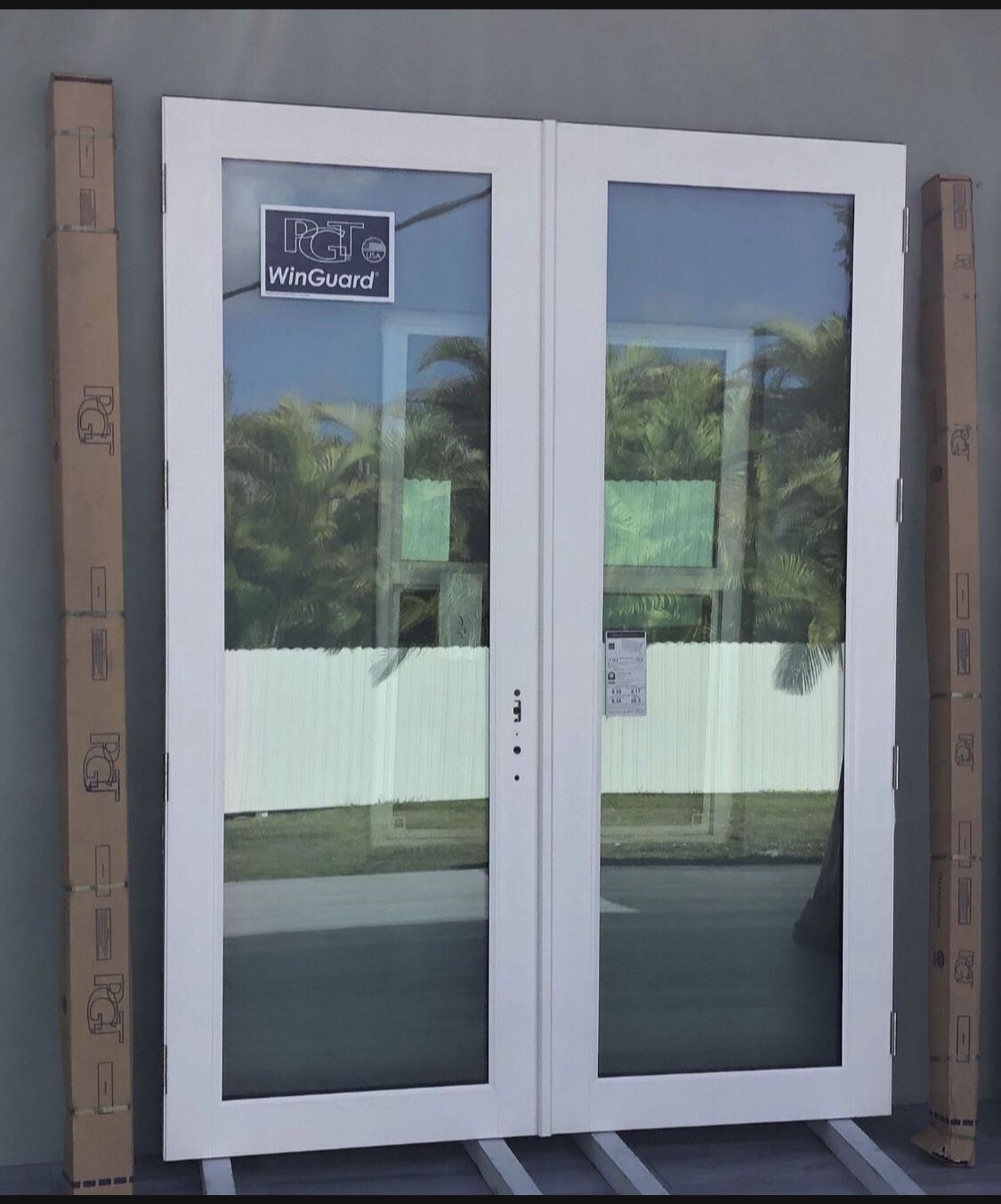 PGT 72 X 95 Insulated Impact French Door / Full View Low E