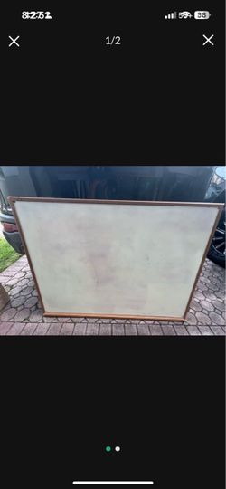 Large Whiteboard with Wood Frame Dry Eraser