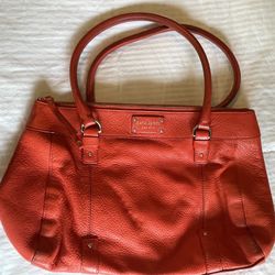 Kate Spade Large Zippered Handbag - Persimmon Color