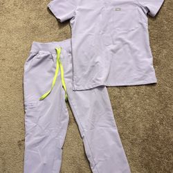 lavender figs scrub jogger set