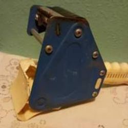 Packing Tape Dispenser, Damage With A Chip Out Of It, Still Works Good