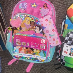 Backpacks (includes lunch Bag, Pencil Case)