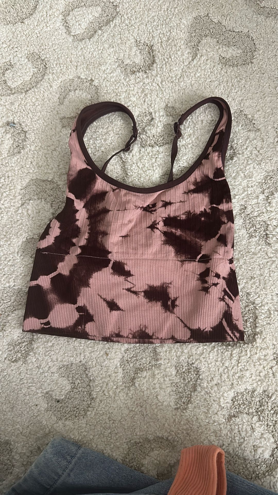 pink tie dye victoria secret bra top