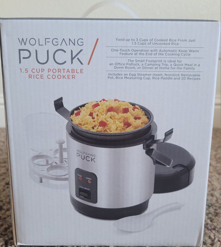 Wolfgang Puck 1.5 Cup Portable Rice Cooker