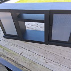 TV Stand W/2 Cupboards And Adjustable Shelves