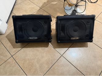 2 kustom monitor speaker with Twitters