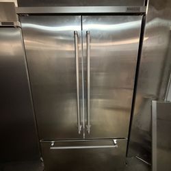 42” Kitchenaid Built In Stainless Steel Refrigerator 