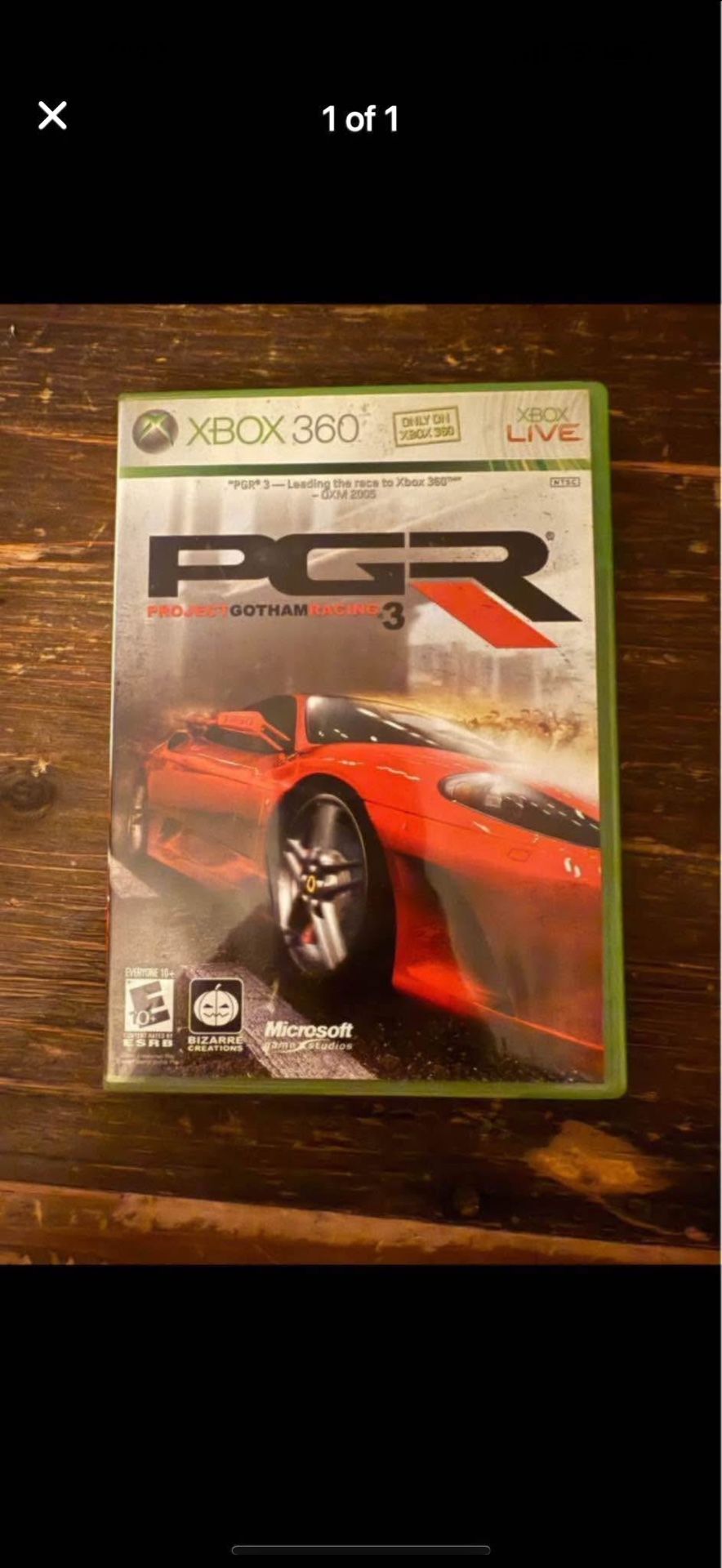 Xbox 360 PGR Project Gotham Racing 3