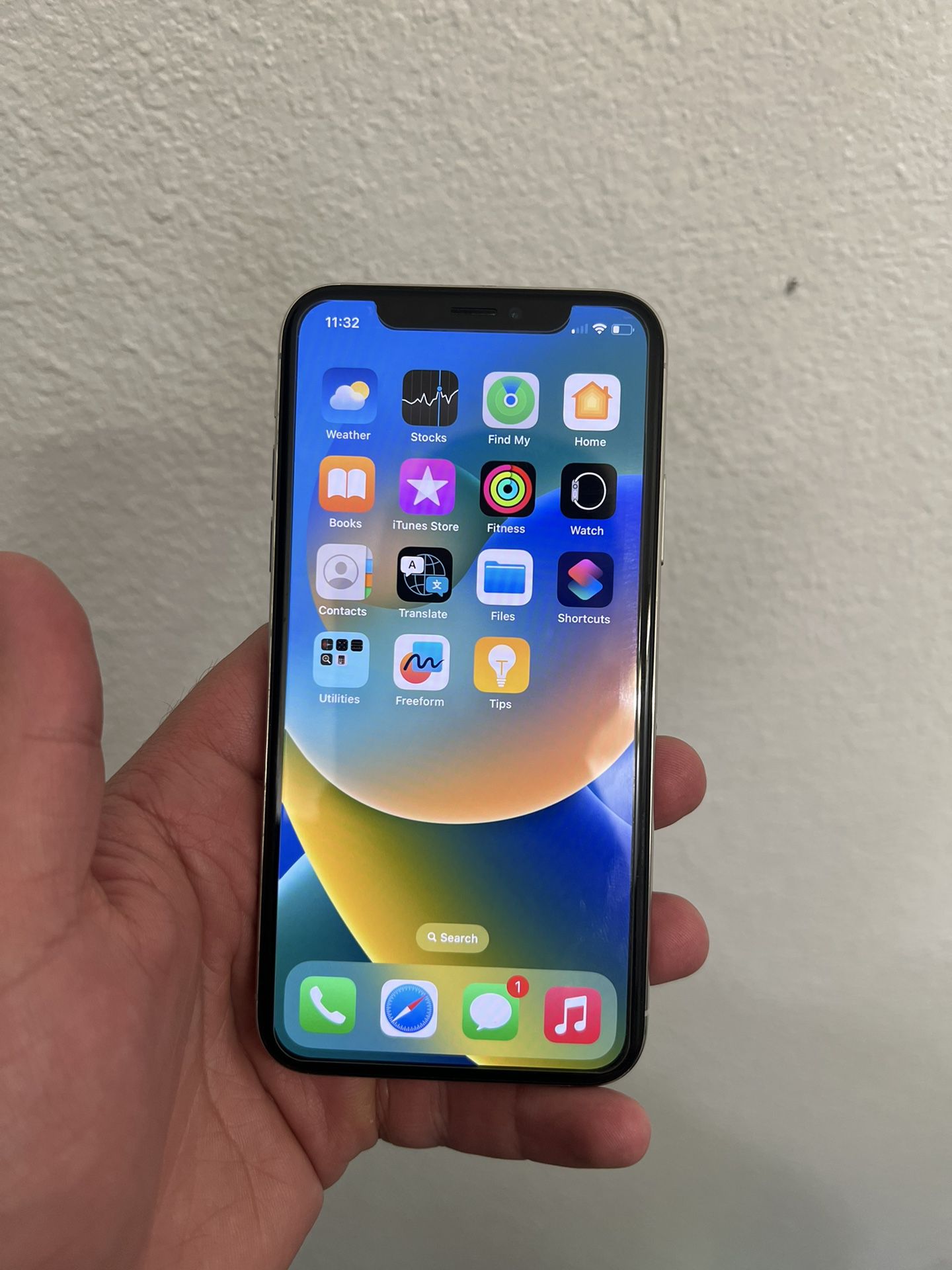 iPhone X 64GB works with AT&T and CRICKET 
