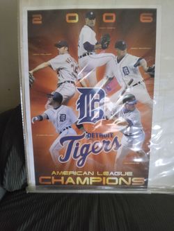 Tigers 2006 ALCS CHAMPIONSHIP POSTER