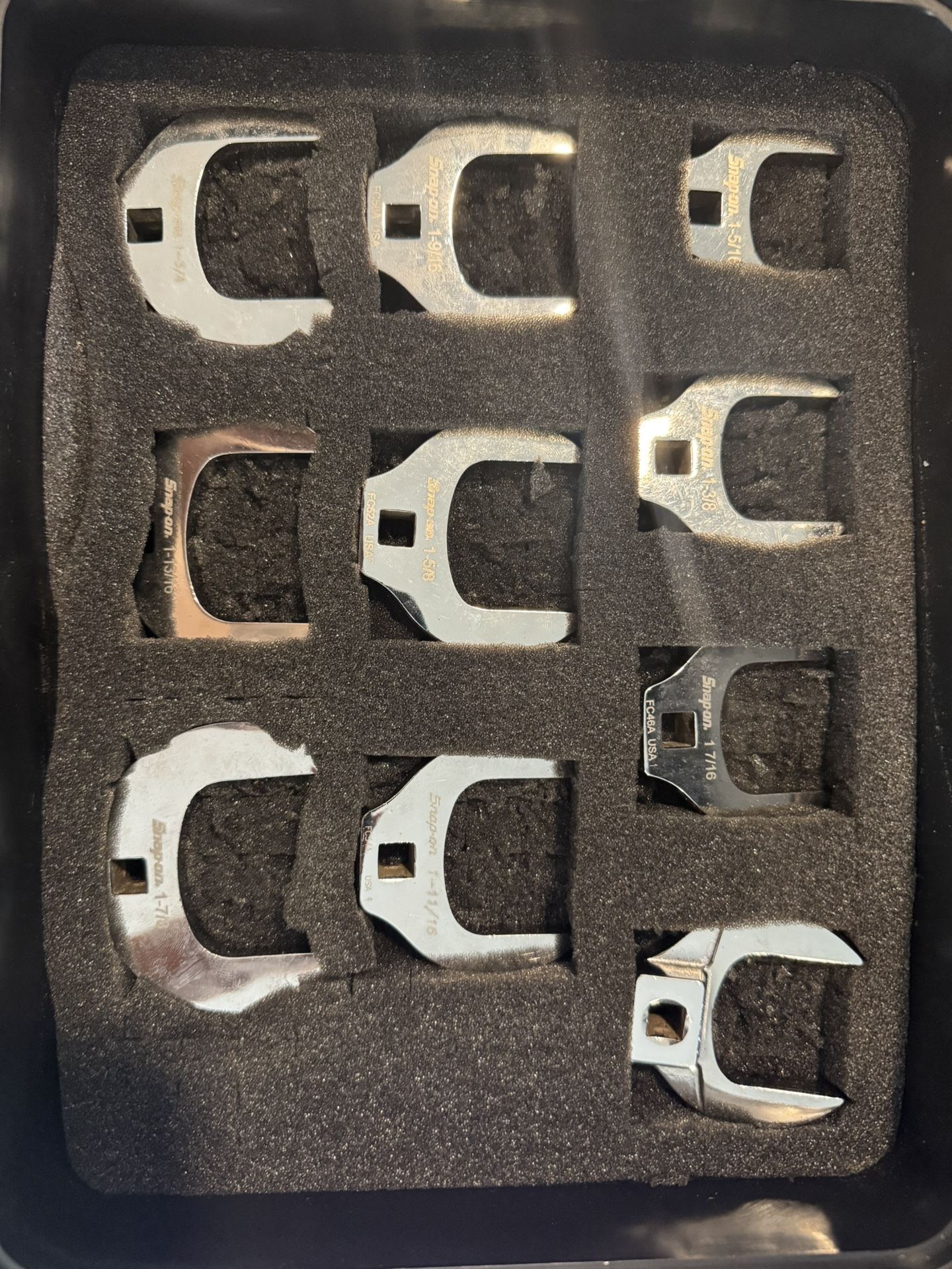 26 piece open end crowfoot wrench set SnapOn