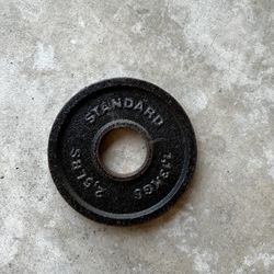 2.5lb Barbell Plate (4 Black 2 Gray) $1/lb