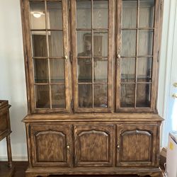 China Closet With Matching Server Table