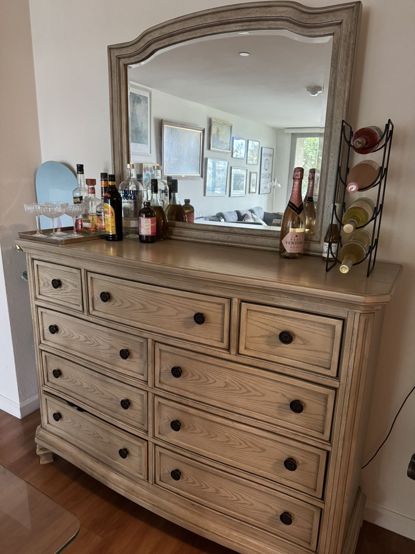 Armoire with mirror