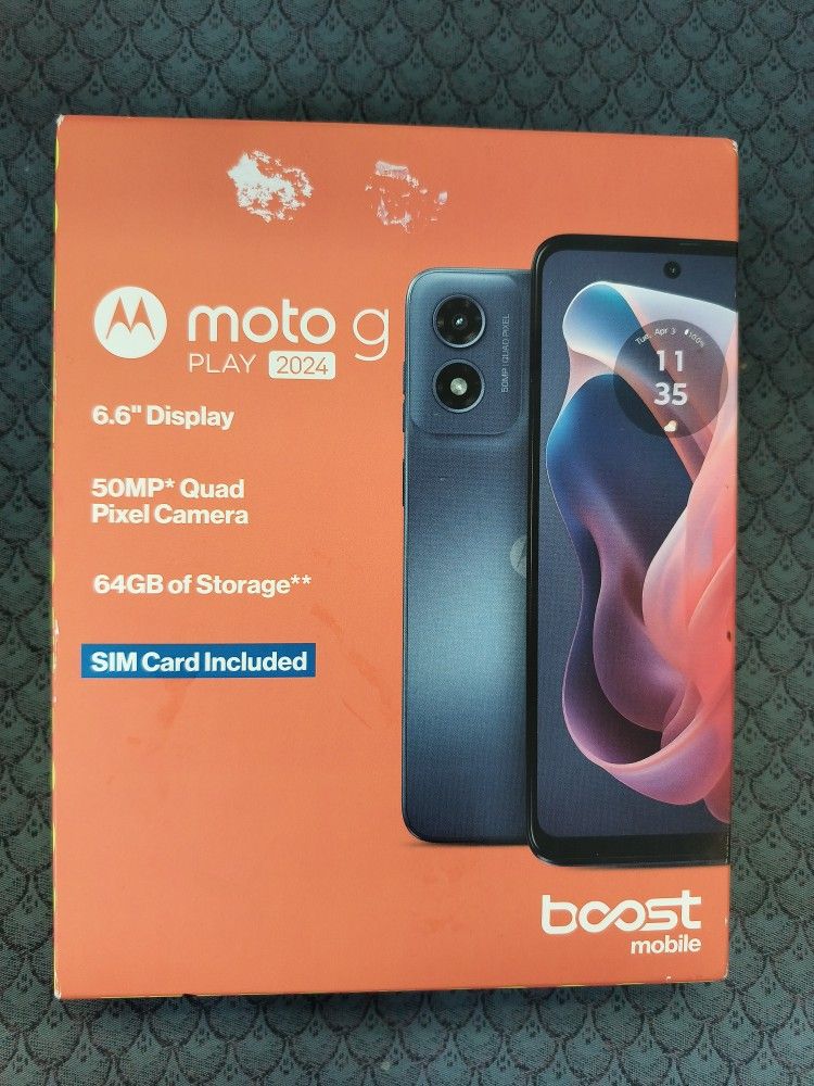 Motorola G Play 2024 Boost Mobile Cell Phone Brand New