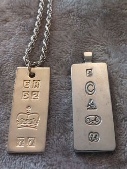 Vintage inglot pendants,  possible sterling silver