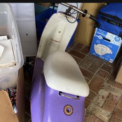 girls purple electric bike 