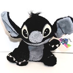 New Disney Black and Grey Stitch Plush 10"