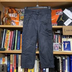 OLD NAVY-kid’s gray cotton stretch waistband cargo pants