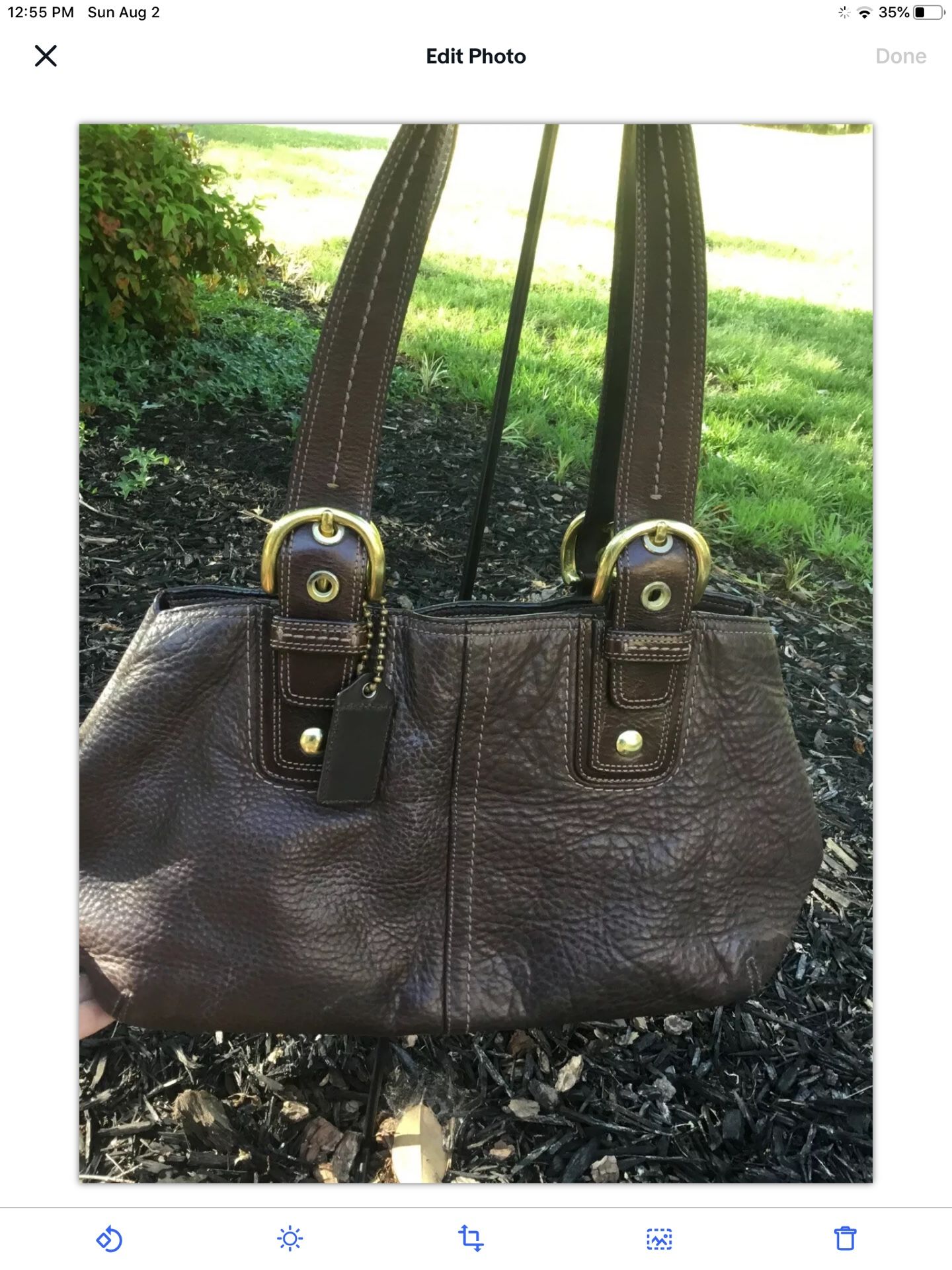 Coach Tote Leather