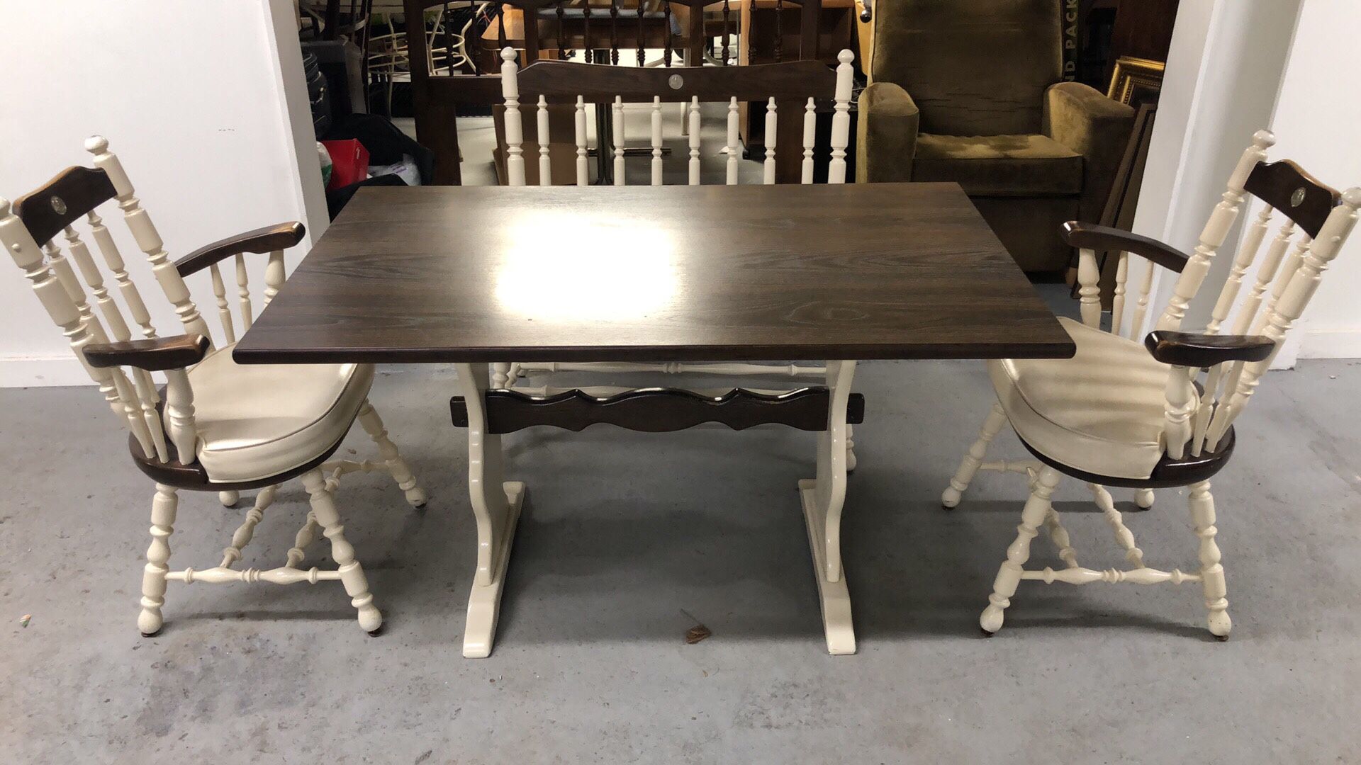 Classic dining table very strong solid wood