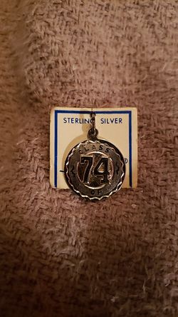 Vintage class of 74 sterling silver charm